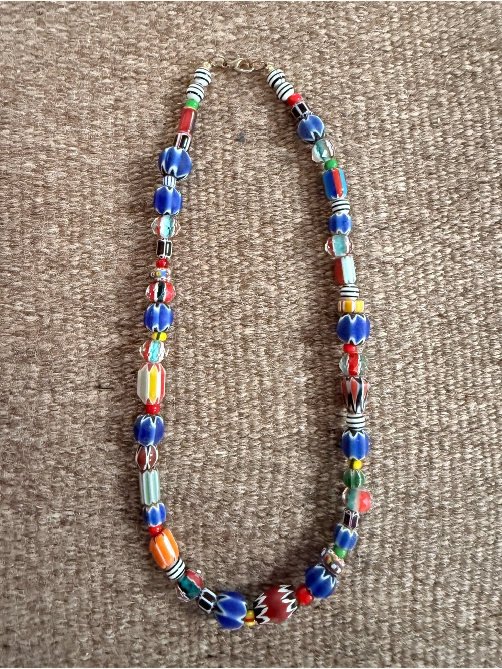 Hand beaded Multicolor Vintage and Glass Beads